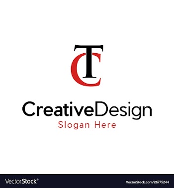 Letter tc creative business logo design vector image