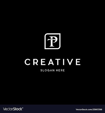 Letter tp creative business logo design vector image