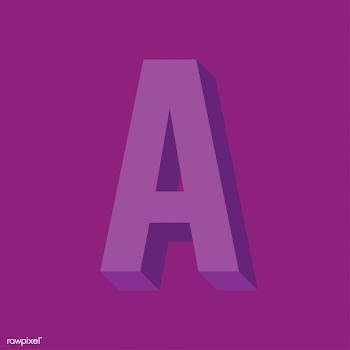Letter typography a | Free stock vector - 2054