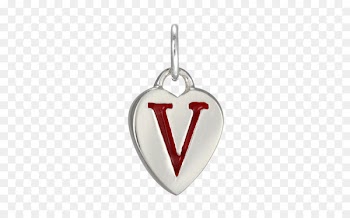 Letter V Alphabet Heart - personalized graffiti 