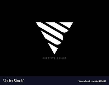 letter v branding line creative logo