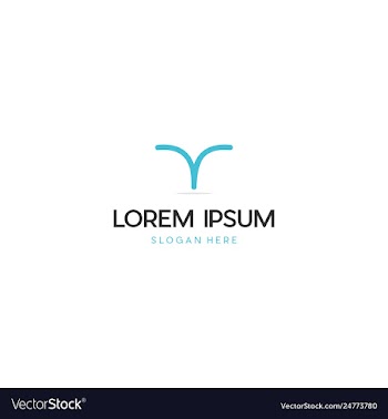 Letter v creative business logo design vector image