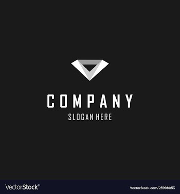 Letter v diamond creative business logo vector image