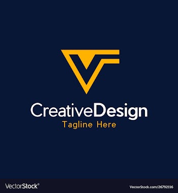 Letter v monogram creative business logo vector image