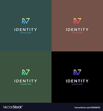 Letter v music equalizer logo design vector image