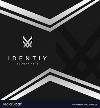 Letter vx with business card creative logo vector image