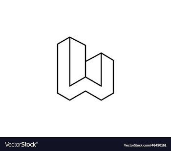 letter w building line logo design inspiration