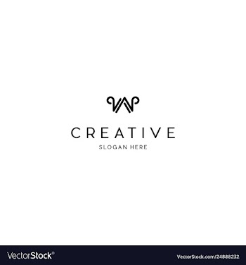 Letter wa creative business logo design vector image