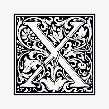 Letter X collage element illustration | Free Vector - rawpixel