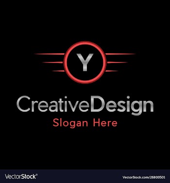 Letter y automotive creative business logo vector image