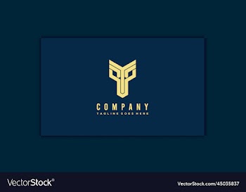 letter y logo with face shape
