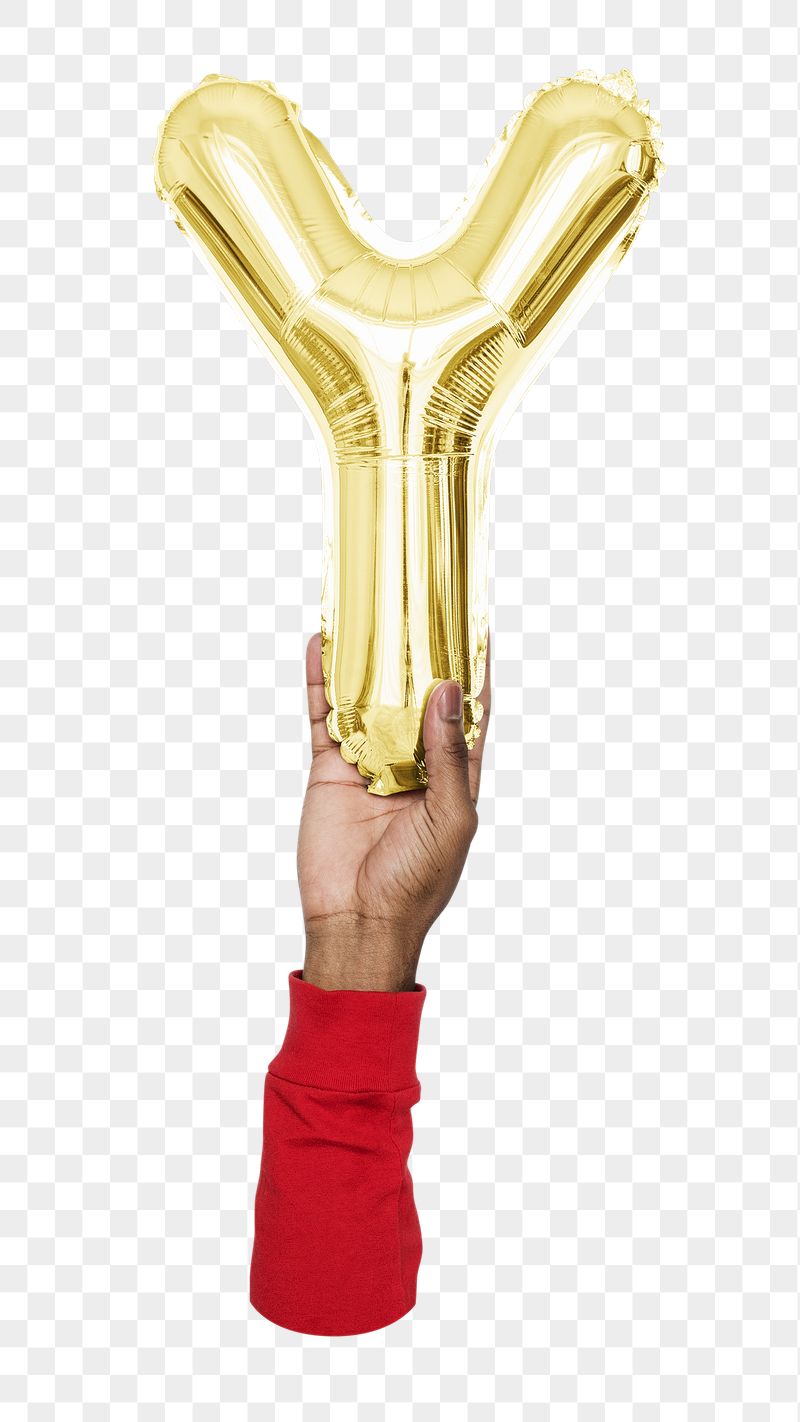 Letter Y png gold balloon | Free PNG - rawpixel