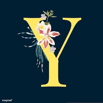 Letter Y with blossoms | Free stock vector - 544951
