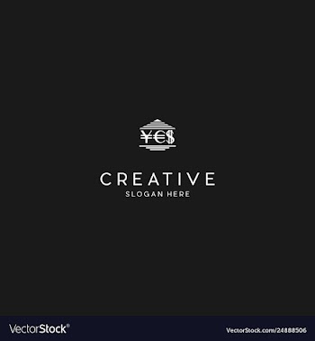 Letter yes currency creative business logo design vector image