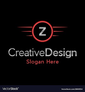 Letter z automotive creative business logo vector image
