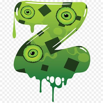 Letter Z Clip art - Cartoon hand-painted monster letter z 