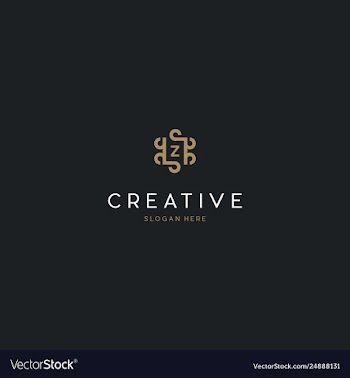 Letter z elegance luxury hotel creative logo vector image