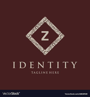 Letter z frame luxury creative business logo vector image