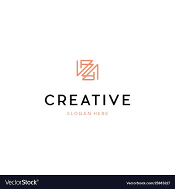 Letter z outline luxury creative business logo vector image