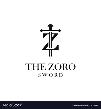Letter z with sword logo design vector image