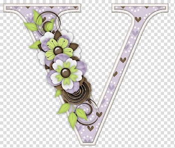 Lettering Alphabet V, Watercolor alphabet transparent background PNG clipart