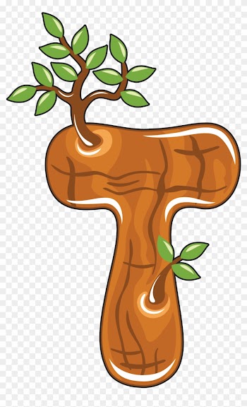 Lettering Clipart Letter T - Letter T In A Tree
