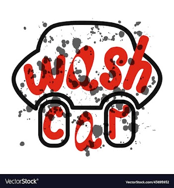 lettering wash car