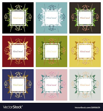 Lettering with leaves floral mood hand sketched vector image