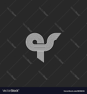  					Letters qs logo intersection combs geometric vector image														