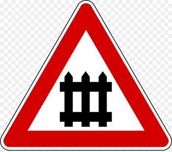 Level crossing Traffic sign Warning sign Vector graphics Royalty-free - road 