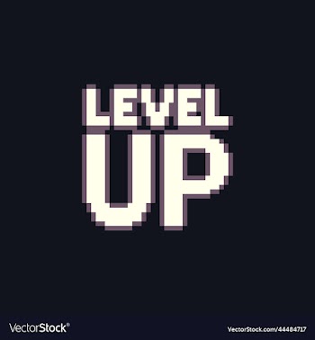 level up in the style of old arcade games