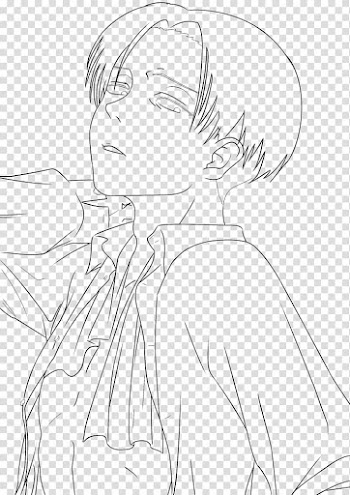 Levi Line art Eren Yeager Attack on Titan Sketch, sketch lines transparent background PNG clipart