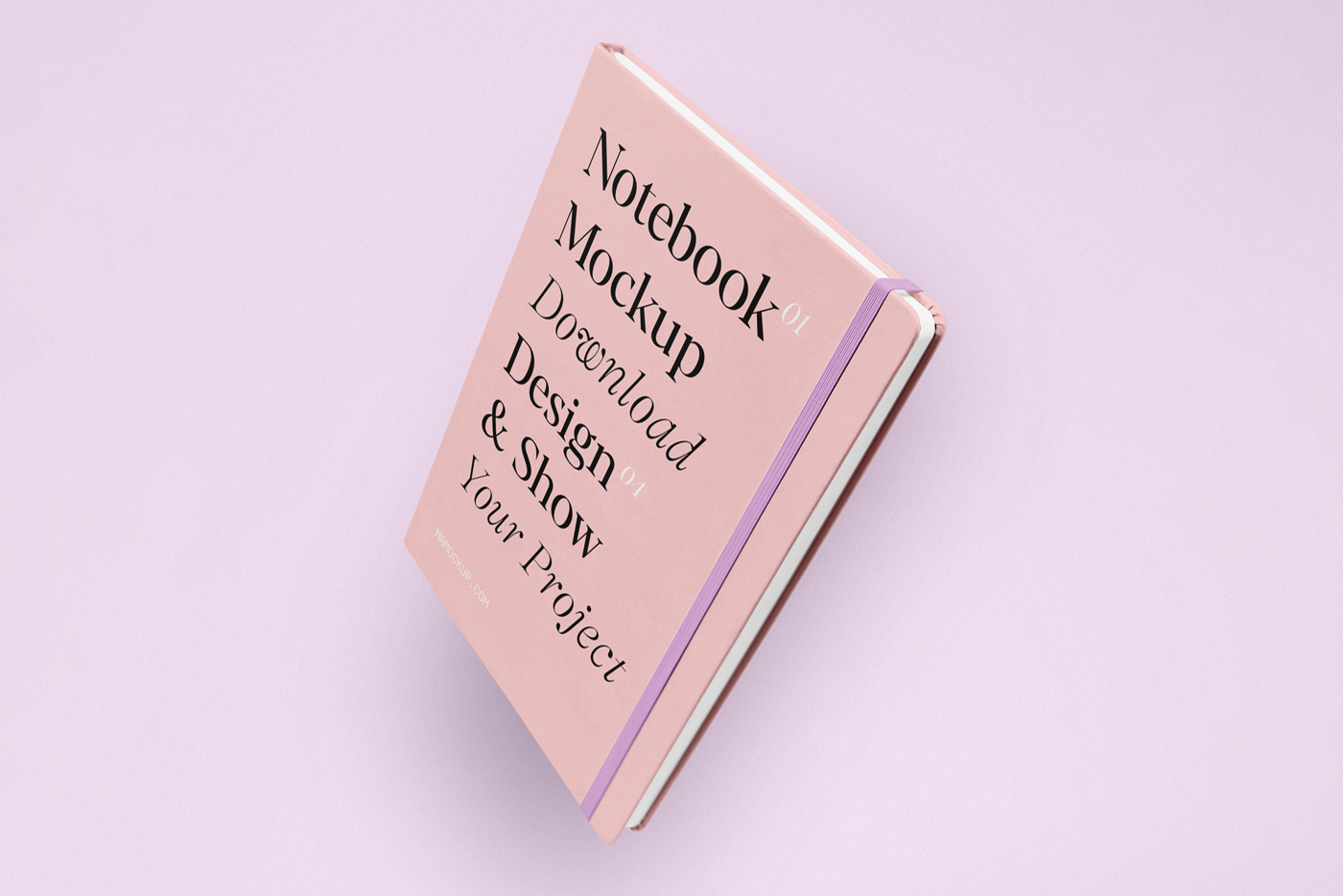 Levitating Notebook Mockup
