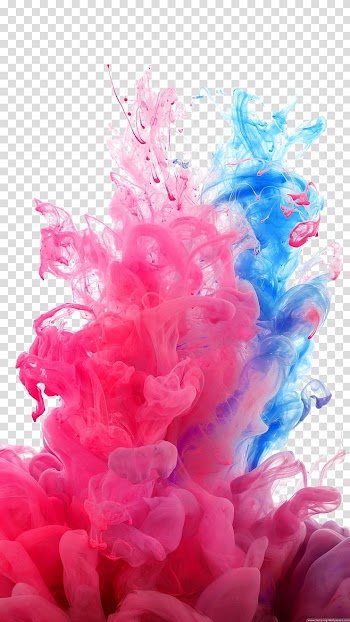 LG G4 High-definition video Display resolution , Smoky, blue and pink smokes transparent background PNG clipart