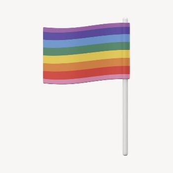 LGBT flag mockup, 3D rendered | Free PSD Mockup - rawpixel