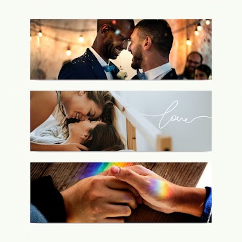 LGBT love banners | Free stock psd mockup - 560154
