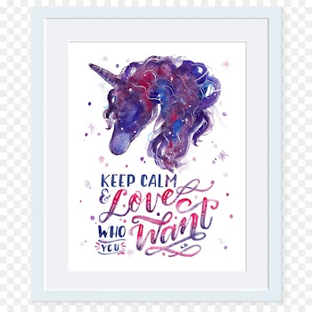 LGBT Poster Art Paper Unicorn - unicorn 