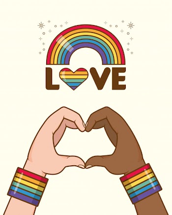 Lgbt pride element collection Free Vector