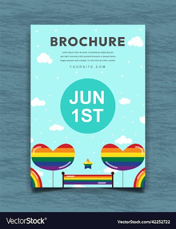 lgbt pride month celebration brochure design