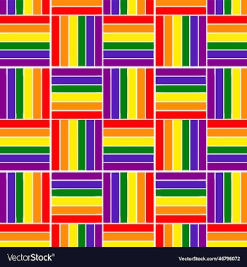 lgbt rainbow flag minimal seamless pattern
