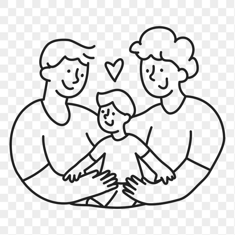 LGBTQ family png sticker, adoption, | Free PNG Illustration - rawpixel