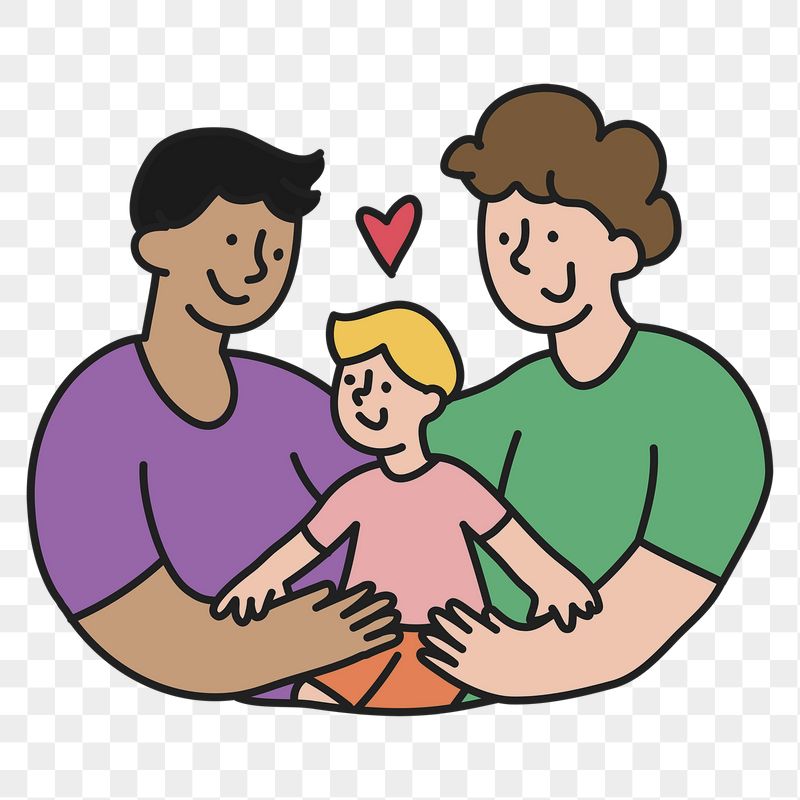 LGBTQ family png sticker, gay | Free PNG Illustration - rawpixel