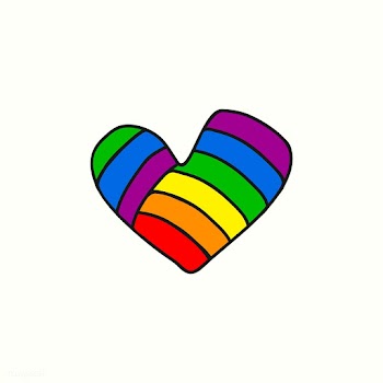LGBTQ heart badge | Free stock vector - 681669