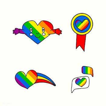 LGBTQ heart badges | Free stock vector - 681666