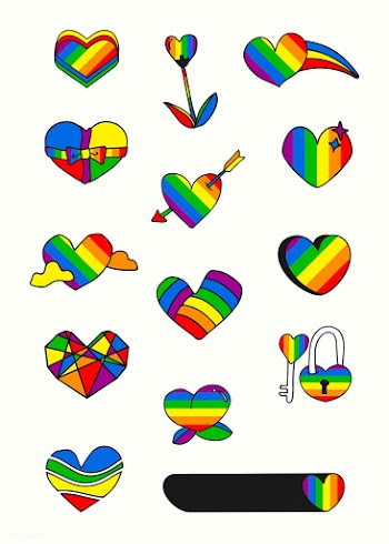 LGBTQ heart badges | Free stock vector - 681678