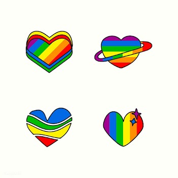 LGBTQ heart badges | Free stock vector - 681695