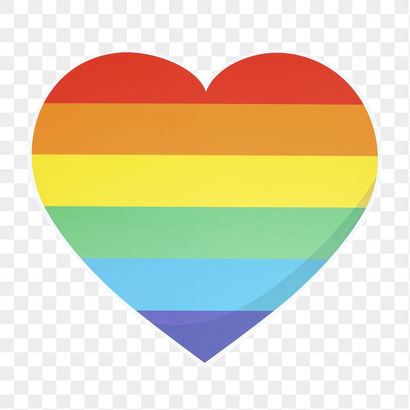  LGBTQ heart png sticker, | Free PNG - rawpixel