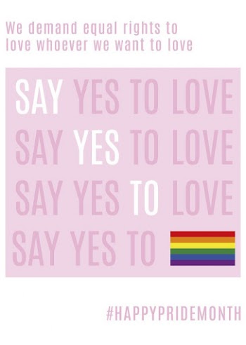 LGBTQ love poster template, pink | Free PSD Template - rawpixel