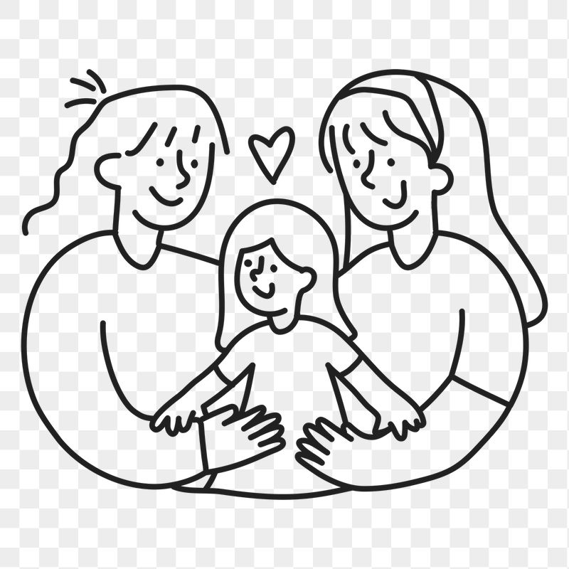 LGBTQ parenting png sticker, adoption, | Free PNG Illustration - rawpixel