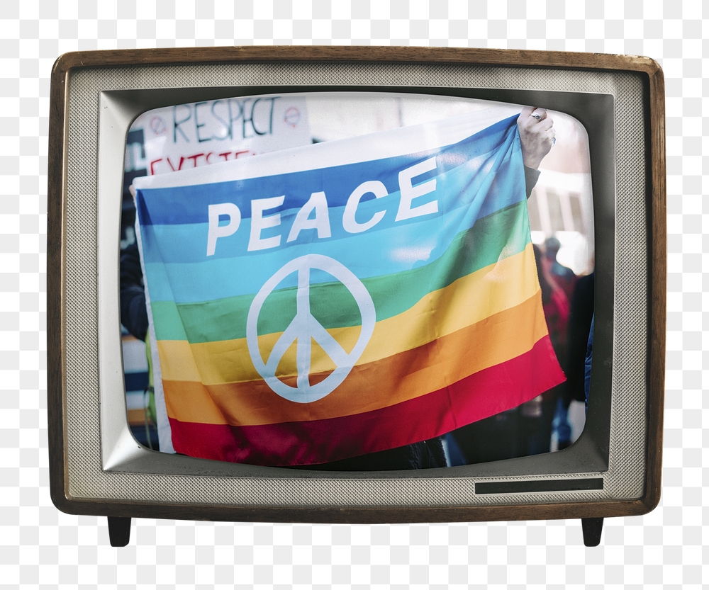 LGBTQ peace png flag sticker, | Free PNG - rawpixel